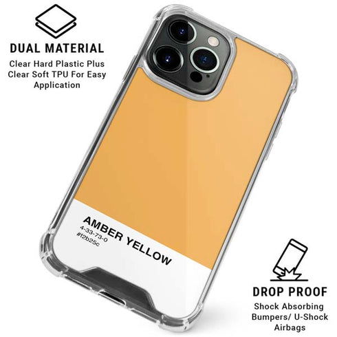 Amber Yellow iPhone 16 Pro Clear Case